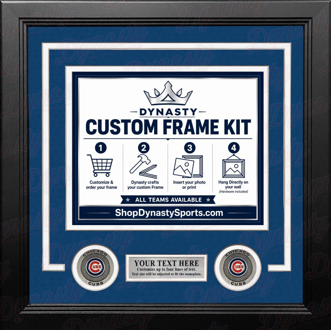 Dynasty Sports & Framing Custom Framing Chicago Cubs Custom MLB Baseball 16x20 Picture Frame Kit (Multiple Colors)
