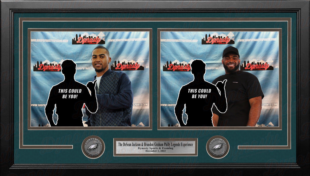 Dynasty Sports & Framing Custom Framing DeSean Jackson & Brandon Graham Philadelphia Eagles Photo-Op Frame Kit