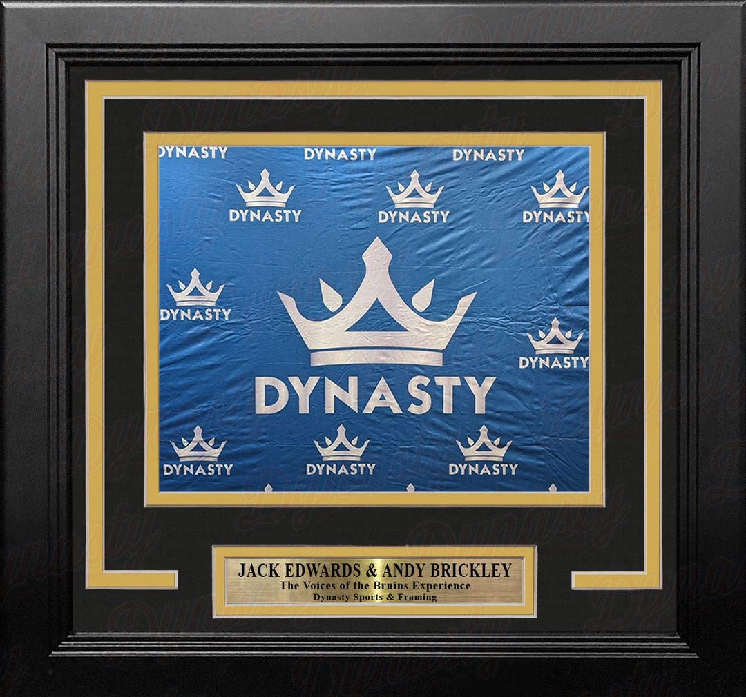 Dynasty Sports & Framing Custom Framing Jack Edwards & Andy Brickley Boston Bruins Photo-Op Frame Kit