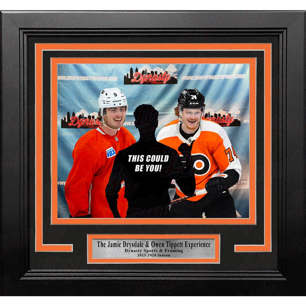 Dynasty Sports & Framing Custom Framing Jamie Drysdale & Owen Tippett Philadelphia Flyers Photo-Op Frame Kit with Commemorative Nameplate
