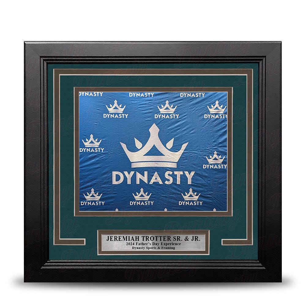 Dynasty Sports & Framing Custom Framing Jeremiah Trotter Sr. & Jr. Philadelphia Eagles Photo-Op Frame Kit