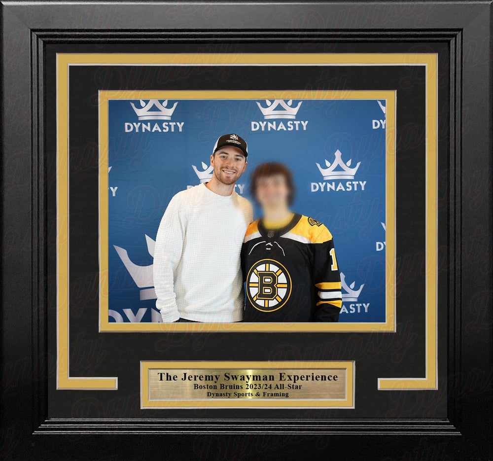 Dynasty Sports & Framing Custom Framing Jeremy Swayman Boston Bruins Photo-Op Frame Kit