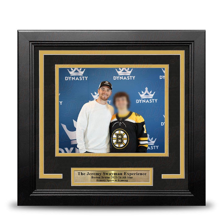 Dynasty Sports & Framing Custom Framing Jeremy Swayman Boston Bruins Photo-Op Frame Kit