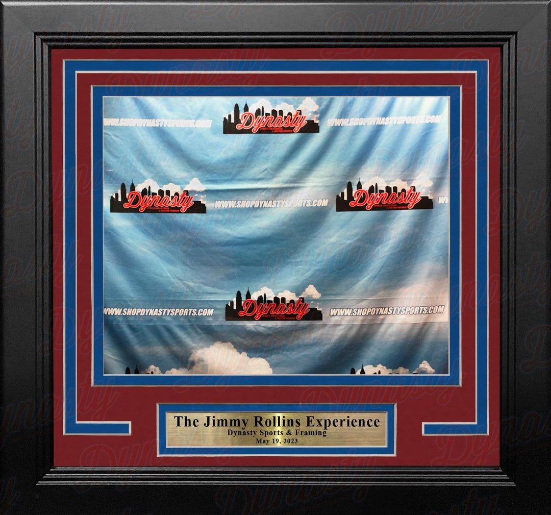 Dynasty Sports & Framing Custom Framing Jimmy Rollins Philadelphia Phillies Photo-Op Frame Kit with Commemorative Nameplate