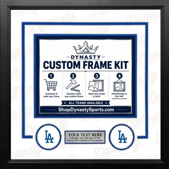 Dynasty Sports & Framing Custom Framing Los Angeles Dodgers Custom MLB Baseball 11x14 Picture Frame Kit (Multiple Colors)