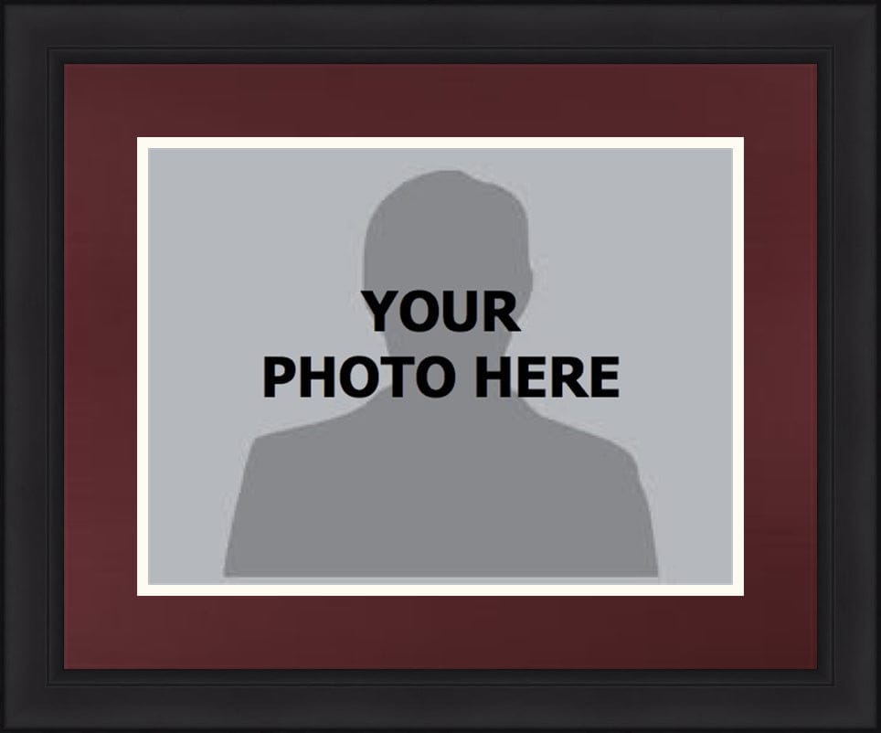 Dynasty Sports & Framing Custom Framing Maroon Matting & White Trim / Landscape (Horizontal); Standard Glass / No Nameplate or Medallions Washington Commanders Custom NFL Football 16x20 Picture Frame Kit (Multiple Colors)
