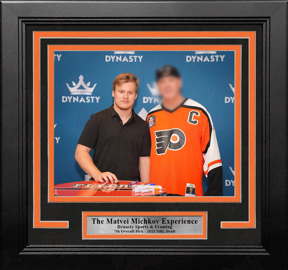Dynasty Sports & Framing Custom Framing Matvei Michkov Experience Philadelphia Flyers Photo-Op Frame Kit