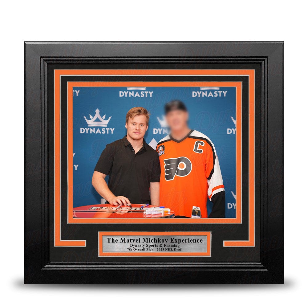 Dynasty Sports & Framing Custom Framing Matvei Michkov Experience Philadelphia Flyers Photo-Op Frame Kit