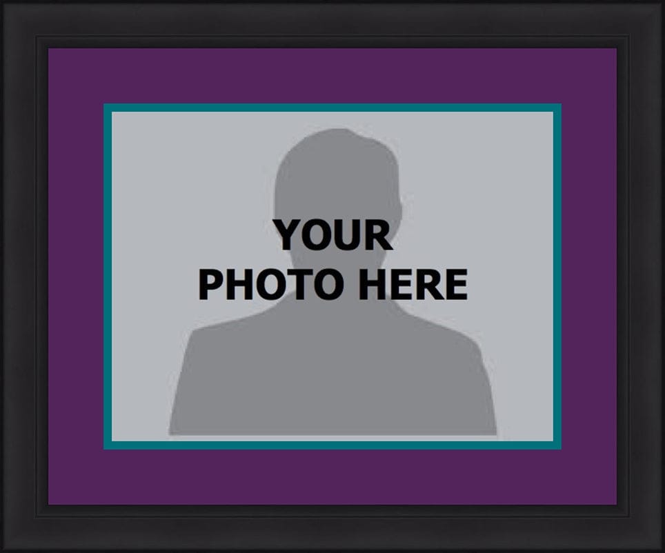 Dynasty Sports & Framing Custom Framing MLB Baseball Photo Picture Frame Kit - Arizona Diamondbacks (Purple Matting, Teal Trim)