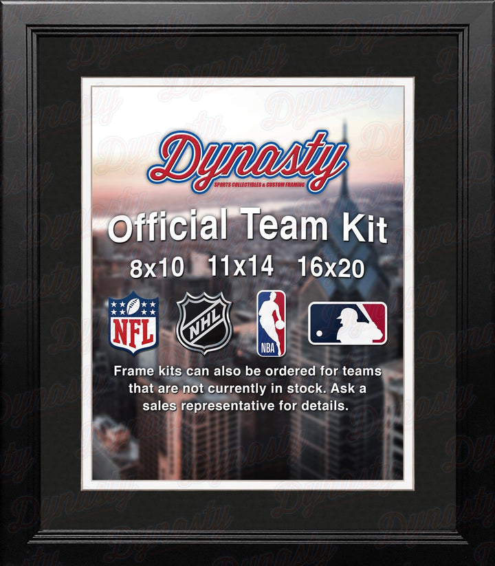 Dynasty Sports & Framing Custom Framing MLB Baseball Photo Picture Frame Kit - Chicago White Sox (Black Matting, White Trim)