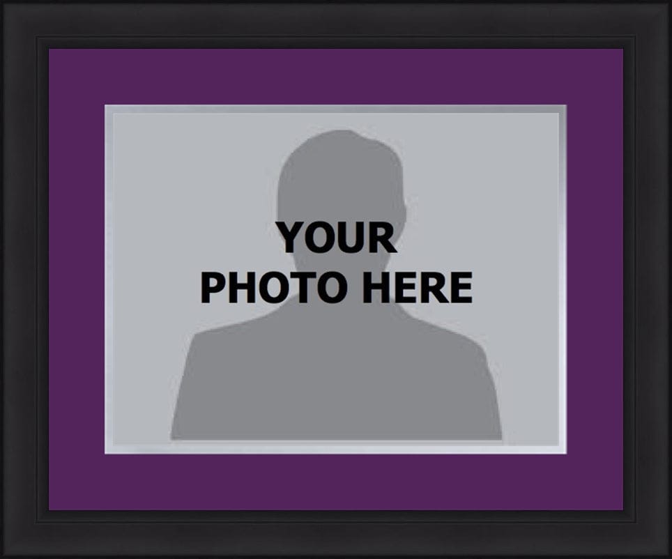 Dynasty Sports & Framing Custom Framing MLB Baseball Photo Picture Frame Kit - Colorado Rockies (Purple Matting, Gray Trim)