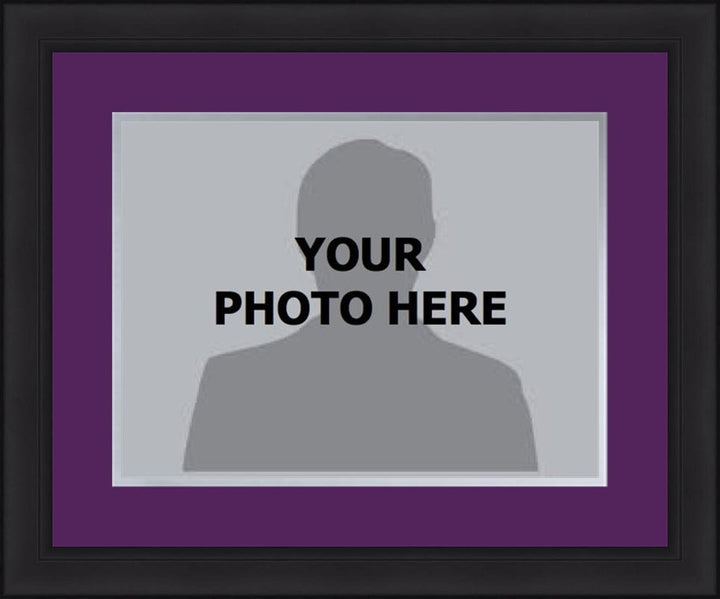 Dynasty Sports & Framing Custom Framing MLB Baseball Photo Picture Frame Kit - Colorado Rockies (Purple Matting, Gray Trim)