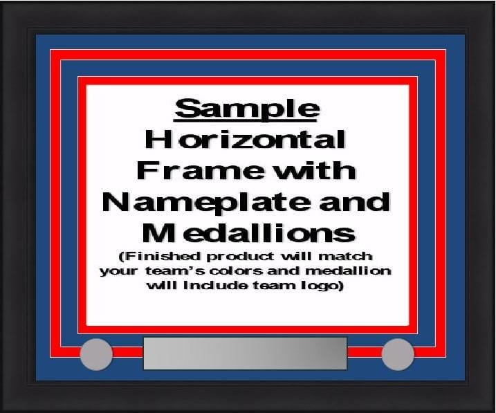 Dynasty Sports & Framing Custom Framing MLB Baseball Photo Picture Frame Kit - Kansas City Royals (Blue Matting, Light Blue Trim)