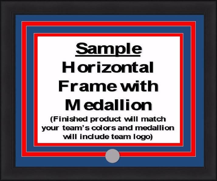 Dynasty Sports & Framing Custom Framing MLB Baseball Photo Picture Frame Kit - Oakland Athletics (Green Matting, Yellow Trim)