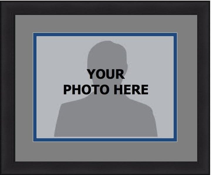 Dynasty Sports & Framing Custom Framing MLB Baseball Photo Picture Frame Kit - Seattle Mariners (Gray Matting, Navy Trim)