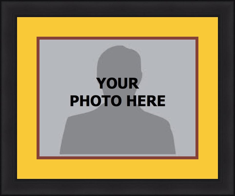 Dynasty Sports & Framing Custom Framing NBA Basketball Photo Picture Frame Kit - Cleveland Cavaliers (Yellow Matting, Wine Red Trim)