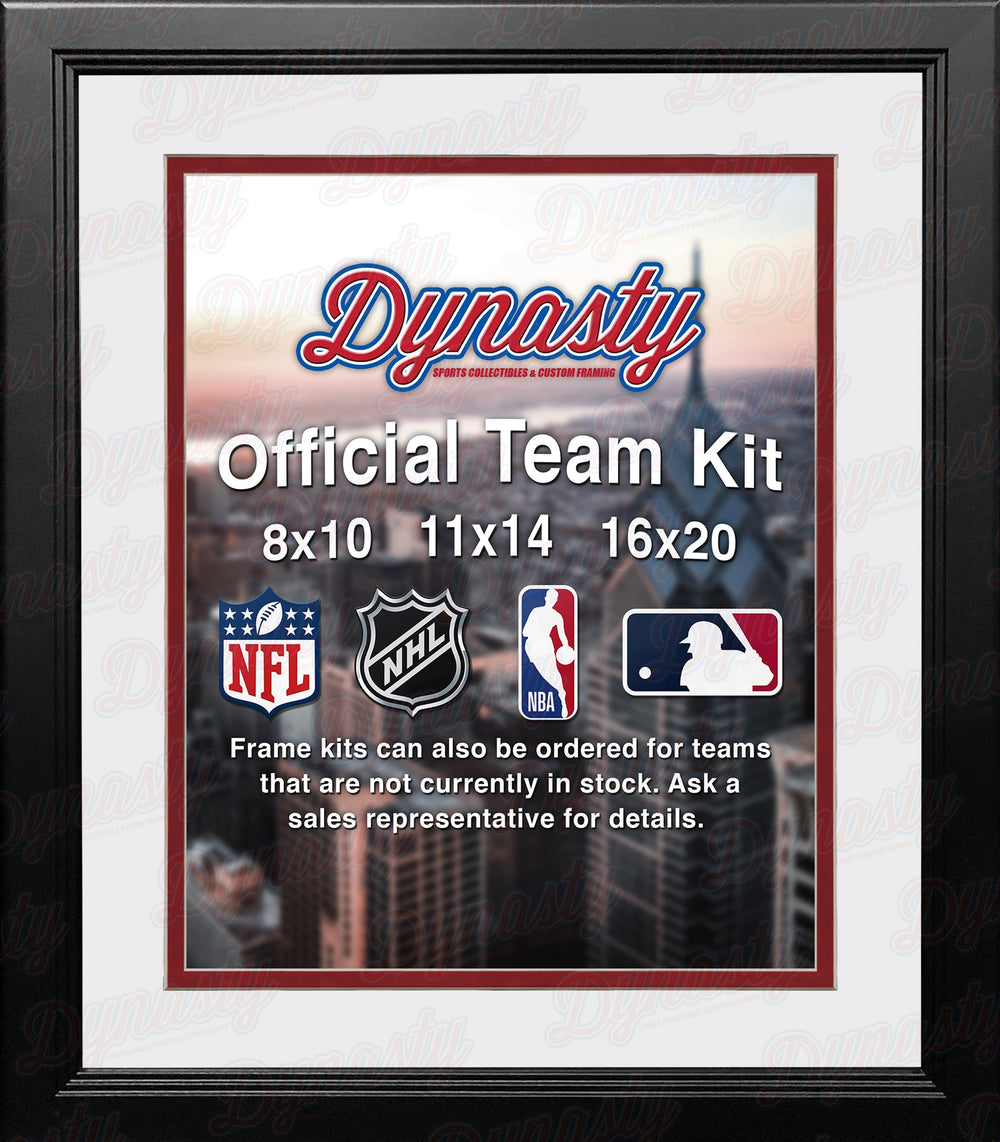 Dynasty Sports & Framing Custom Framing NBA Basketball Photo Picture Frame Kit - Los Angeles Clippers (White Matting, Red Trim)