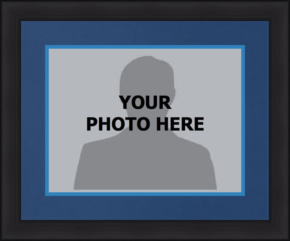 Dynasty Sports & Framing Custom Framing NBA Basketball Photo Picture Frame Kit - Memphis Grizzlies (Navy Matting, Blue Trim)