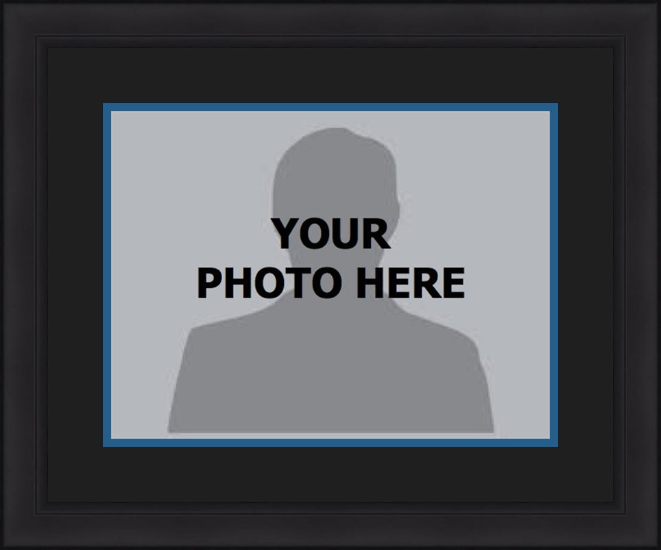 Dynasty Sports & Framing Custom Framing NBA Basketball Photo Picture Frame Kit - Minnesota Timberwolves (Black Matting, Blue Trim)