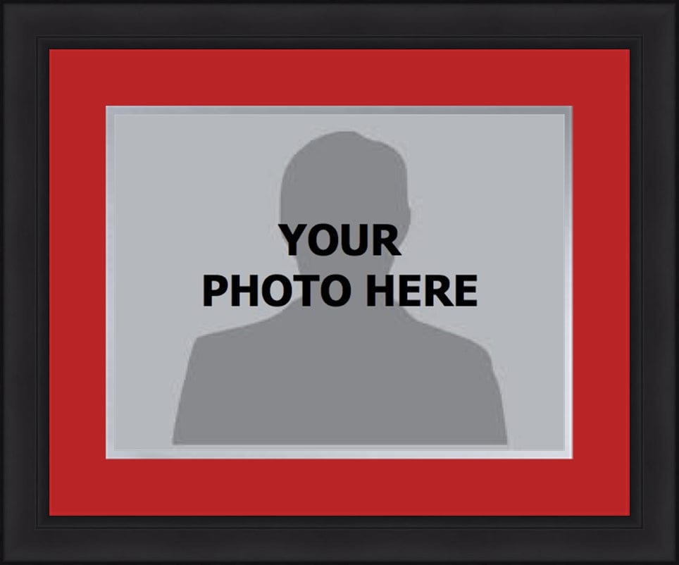 Dynasty Sports & Framing Custom Framing NBA Basketball Photo Picture Frame Kit - Toronto Raptors (Red Matting, Silver Trim)