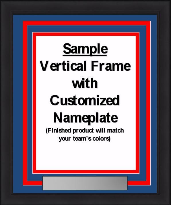Dynasty Sports & Framing Custom Framing NHL Hockey Photo Picture Frame Kit - Arizona Coyotes (Brick Red Matting, White Trim)