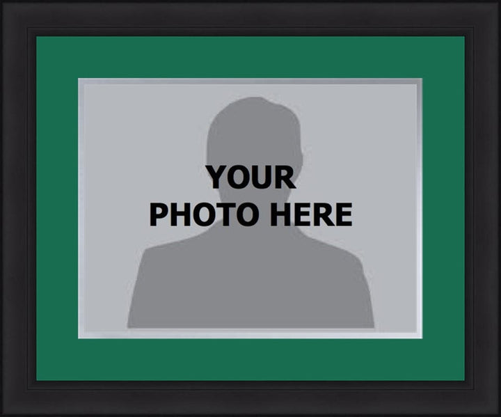 Dynasty Sports & Framing Custom Framing NHL Hockey Photo Picture Frame Kit - Dallas Stars (Green Matting, Silver Trim)