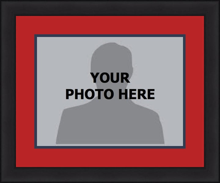 Dynasty Sports & Framing Custom Framing NHL Hockey Photo Picture Frame Kit - Florida Panthers (Red Matting, Navy Trim)
