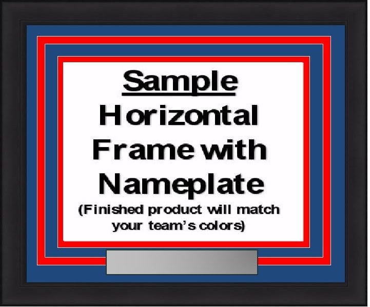 Dynasty Sports & Framing Custom Framing NHL Hockey Photo Picture Frame Kit - Minnesota Wild (Green Matting, Yellow Trim)