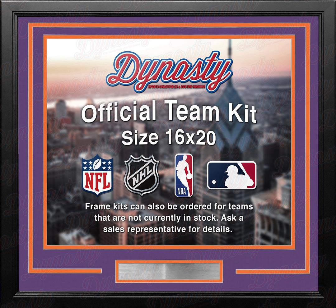 Dynasty Sports & Framing Custom Framing Phoenix Suns Custom NBA Basketball 16x20 Picture Frame Kit (Multiple Colors)