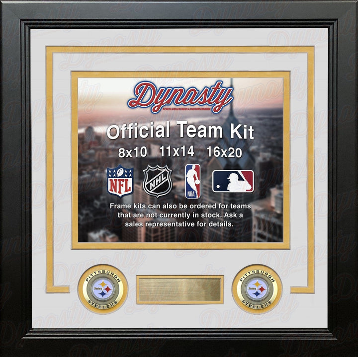 Dynasty Sports & Framing Custom Framing Pittsburgh Steelers Custom NFL Football 16x20 Picture Frame Kit (Multiple Colors)