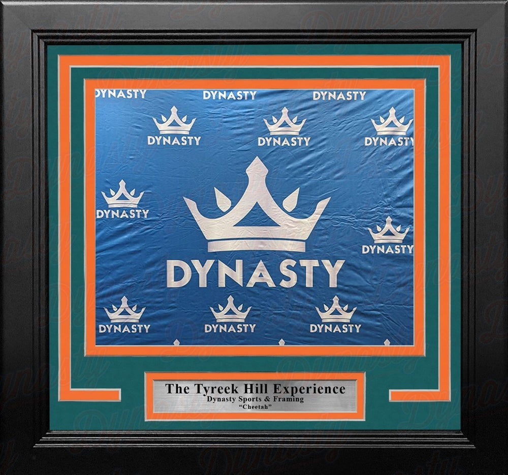 Dynasty Sports & Framing Custom Framing Tyreek Hill Miami Dolphins Photo-Op Frame Kit