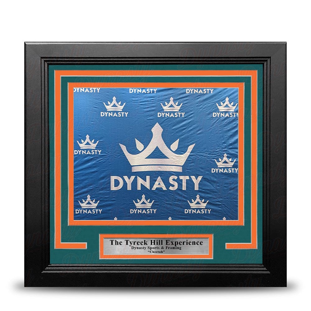 Dynasty Sports & Framing Custom Framing Tyreek Hill Miami Dolphins Photo-Op Frame Kit