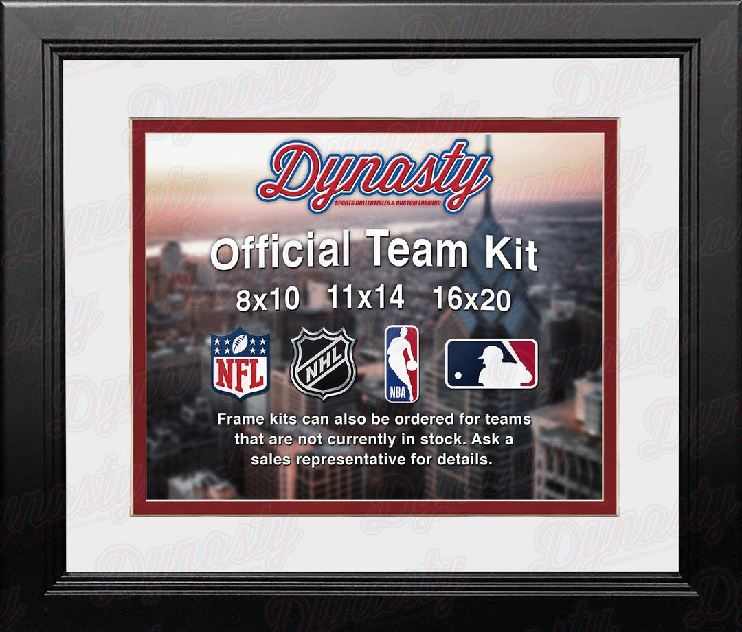 Dynasty Sports & Framing Custom Framing White Matting & Red Trim / Landscape (Horizontal); Standard Glass / No Nameplate or Medallions Los Angeles Angels Custom MLB Baseball 8x10 Picture Frame Kit (Multiple Colors)