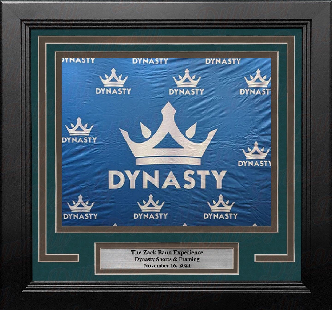 Dynasty Sports & Framing Custom Framing Zack Baun Philadelphia Eagles Photo-Op Frame Kit with Commemorative Nameplate