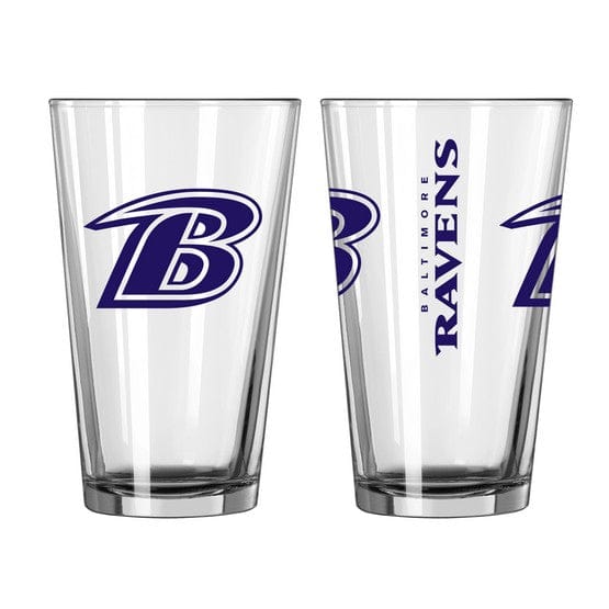 Dynasty Sports & Framing Drinkware - 2-Piece Gift Set Baltimore Ravens NFL 2-Piece Pint Glass Gift Set