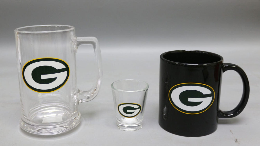 Dynasty Sports & Framing Drinkware - 3-Piece Gift Set Green Bay Packers 3-Piece Glassware Gift Set