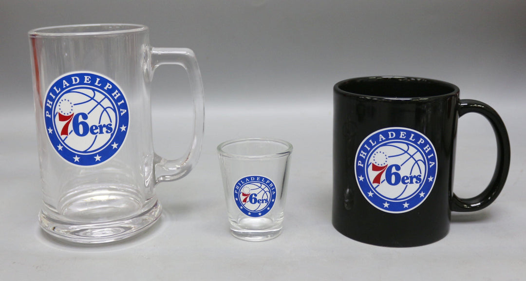 Dynasty Sports & Framing Drinkware - 3-Piece Gift Set Philadelphia 76ers 3-Piece Glassware Gift Set