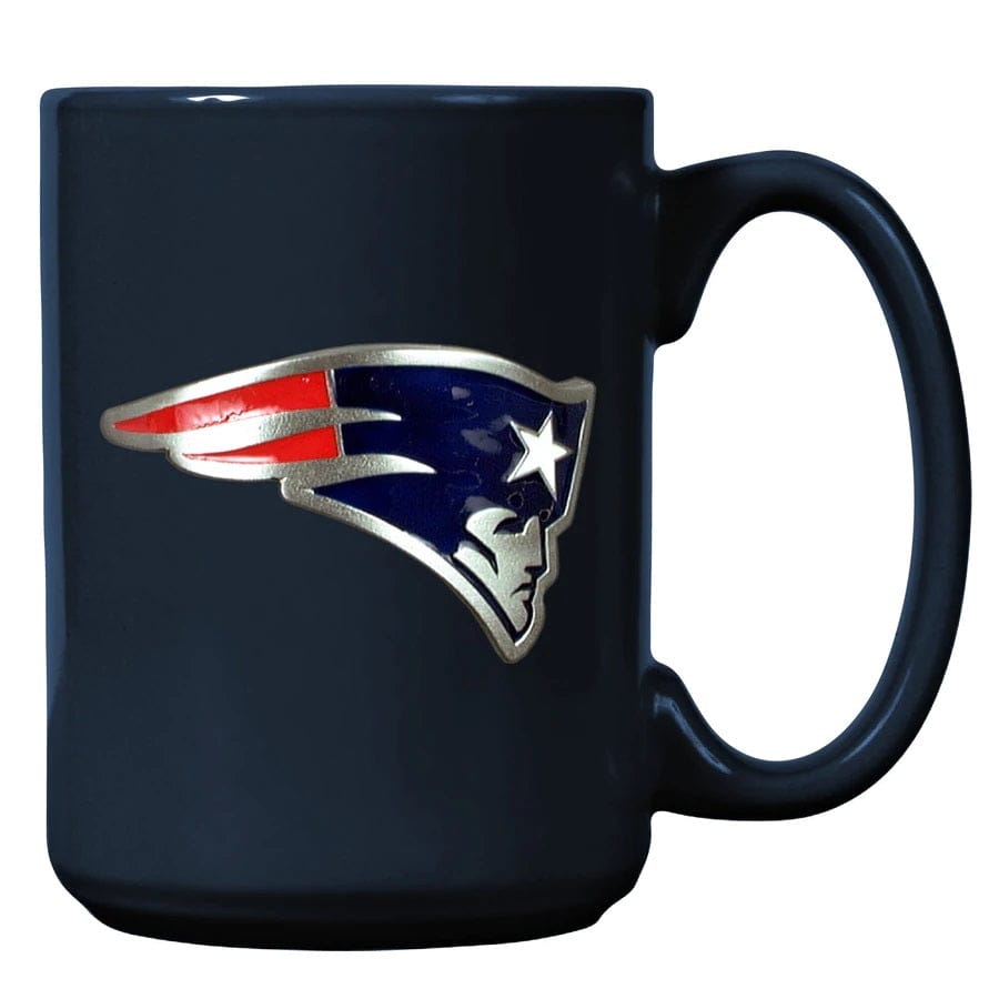 Dynasty Sports & Framing Drinkware - Coffee Mugs New England Patriots 15oz. Metal Emblem Logo Ceramic Mug