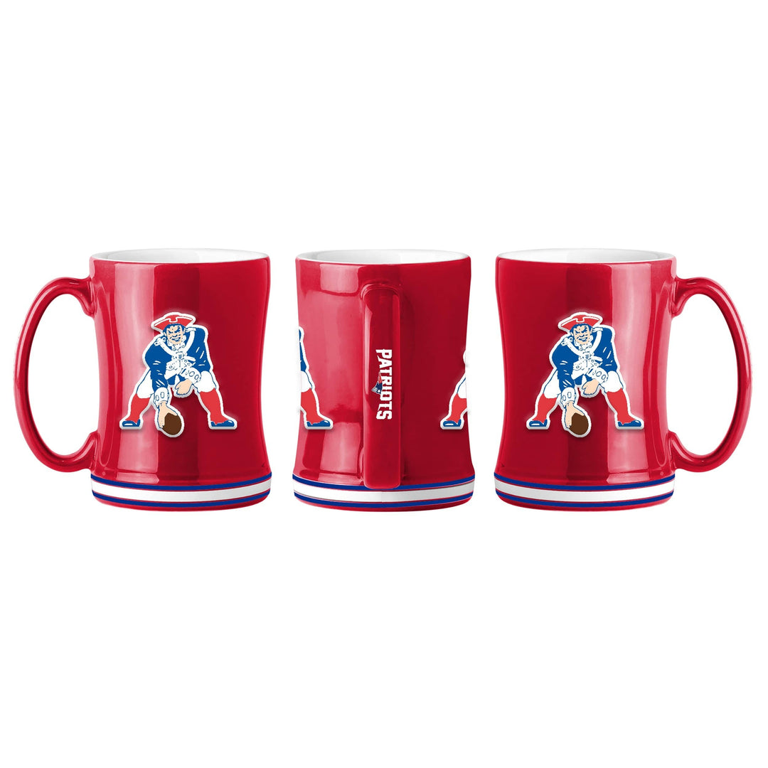 Dynasty Sports & Framing Drinkware - Coffee Mugs New England Patriots Throwback Logo Relief 14 oz. Mug