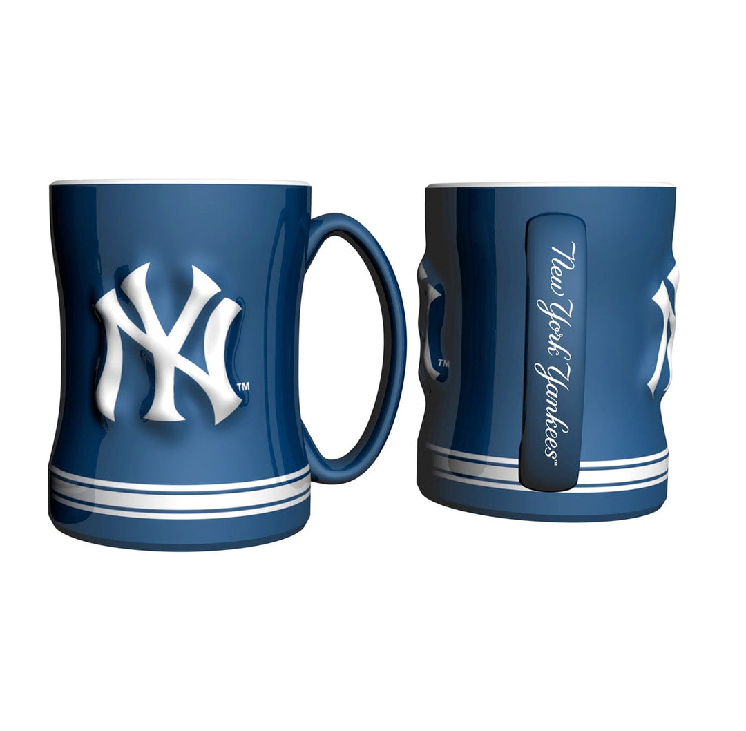 Dynasty Sports & Framing Drinkware - Coffee Mugs New York Yankees Navy Blue Logo Relief Coffee Mug
