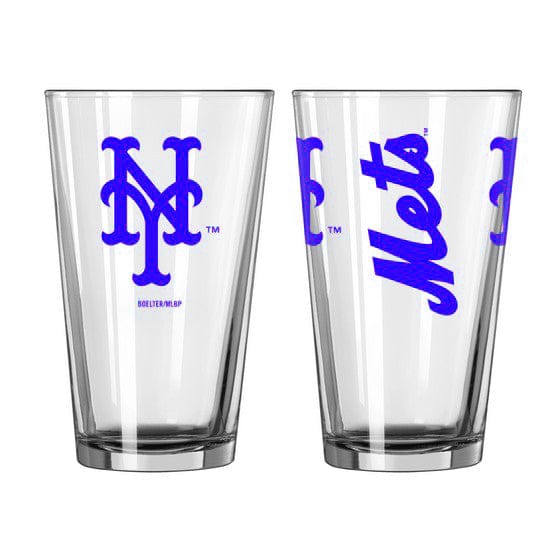 Dynasty Sports & Framing Drinkware - Pint Glass Blue New York Mets Game Day Pint Glass