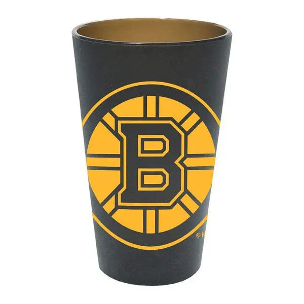 Dynasty Sports & Framing Drinkware - Pint Glass Boston Bruins Gold Silicone 16 oz. Pint Glass