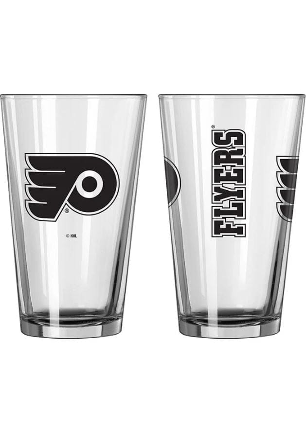 Dynasty Sports & Framing Drinkware - Pint Glass Flyers 1968-2017 Wordmark Logo Philadelphia Flyers Game Day Pint Glass