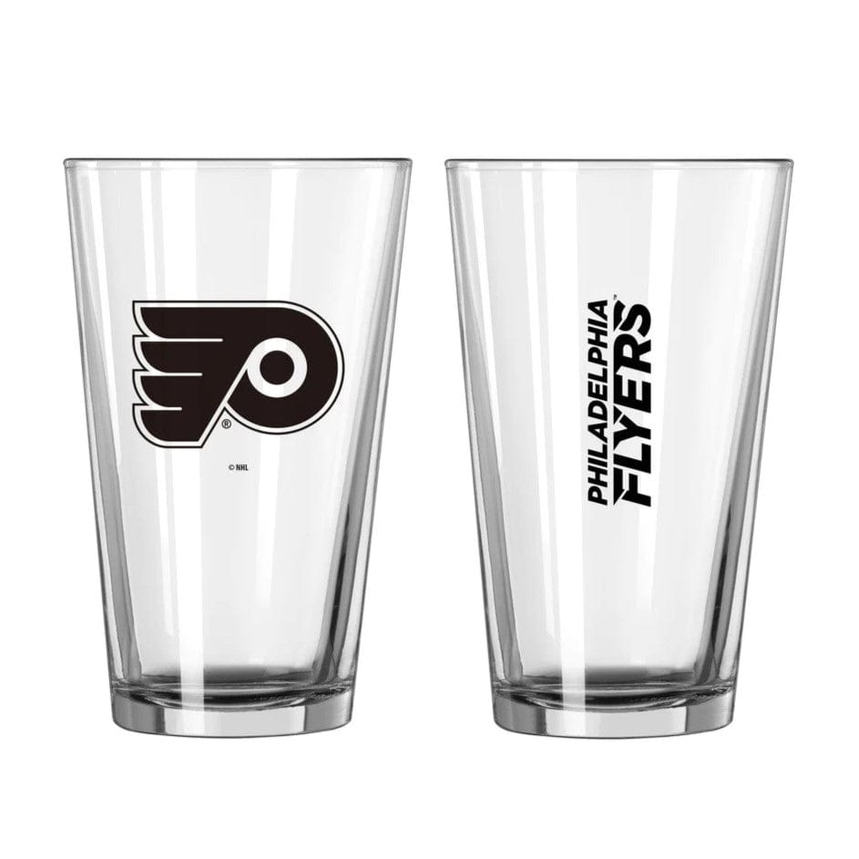 Dynasty Sports & Framing Drinkware - Pint Glass Flyers 2017-Present Wordmark Logo Philadelphia Flyers Game Day Pint Glass