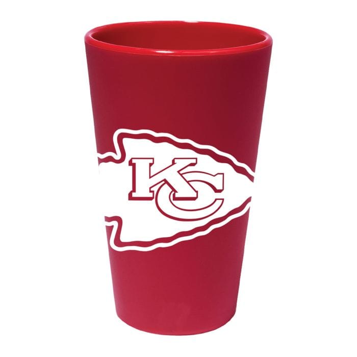 Dynasty Sports & Framing Drinkware - Pint Glass Kansas City Chiefs 16 oz Team Color Silicone Pint Glass