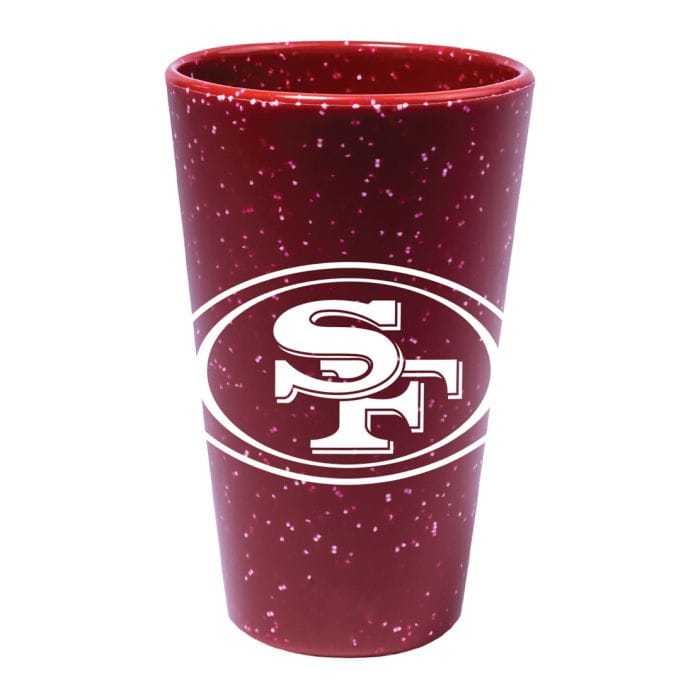 Dynasty Sports & Framing Drinkware - Pint Glass San Francisco 49ers 16 oz Team Color Silicone Pint Glass