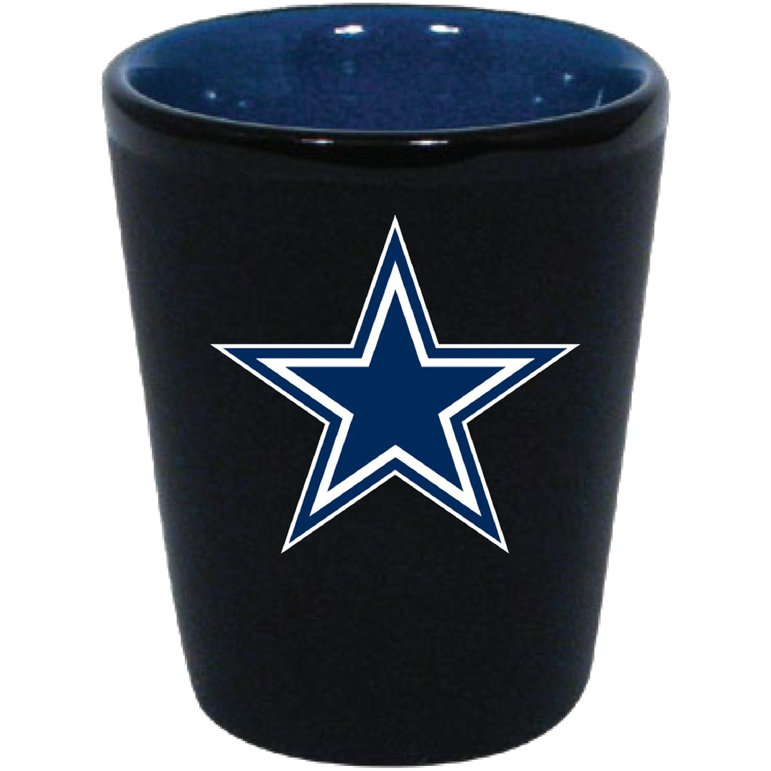 Dynasty Sports & Framing Drinkware - Shot Glass Dallas Cowboys Matte Black/Inner Color Shot Glass