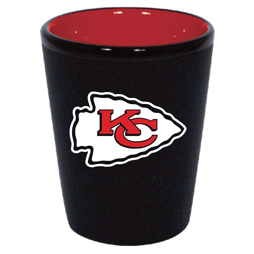 Dynasty Sports & Framing Drinkware - Shot Glass Kansas City Chiefs Matte Black/Inner Color Shot Glass
