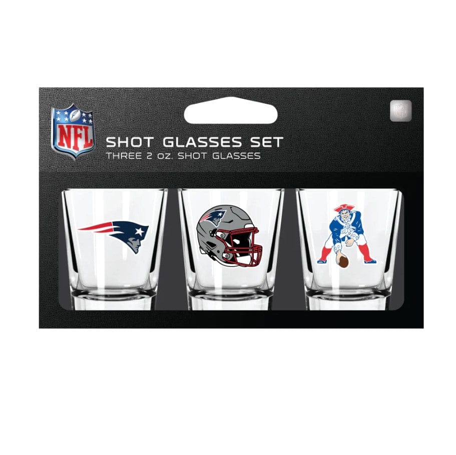 Dynasty Sports & Framing Drinkware - Shot Glass New England Patriots 3-Piece Shot Glass Gift Set