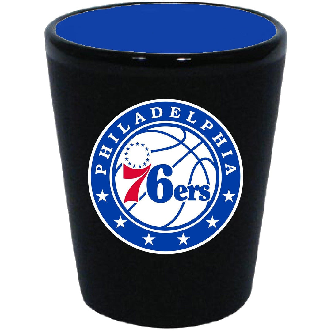 Dynasty Sports & Framing Drinkware - Shot Glass Philadelphia 76ers Matte Black/Inner Color Shot Glass